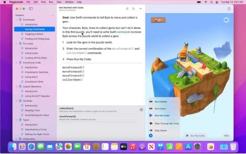 Swift Paygrounds 4.1 lässt nun Mac-Apps erstellen