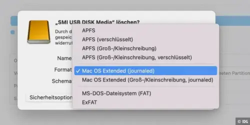 USB-Stick am Mac formatieren: So geht’s