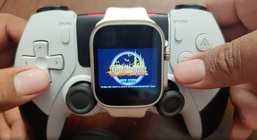 Lustige Bastelei: Konsolen-Spiel läuft auf einem Apple-Watch-Klon