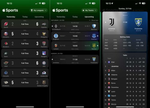 Apple unveils new Sports app with a focus on scores