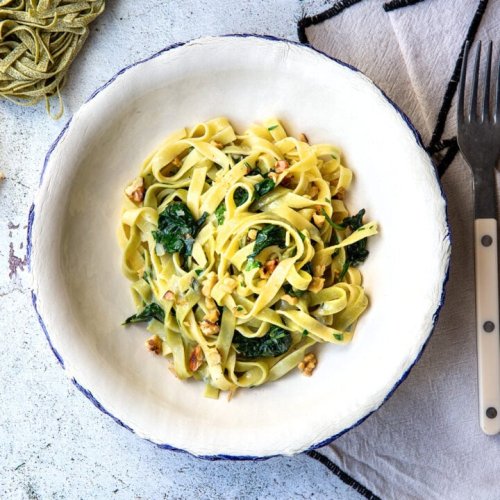Stroh und Heu Pasta (mit Gorgonzola)