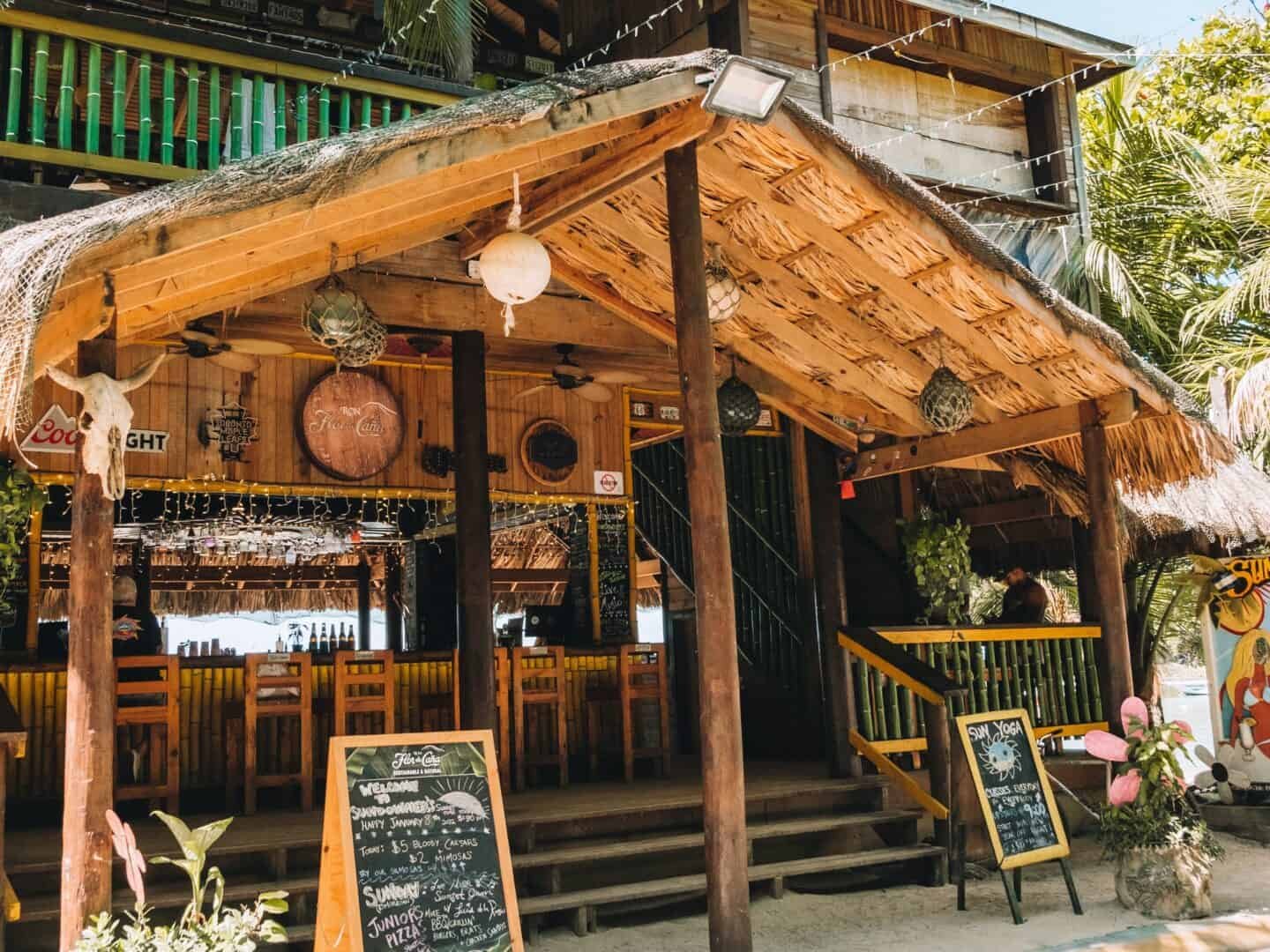 The Best Roatan Nightlife: 17 Beach Bars You Can't Miss - Madison's Footsteps