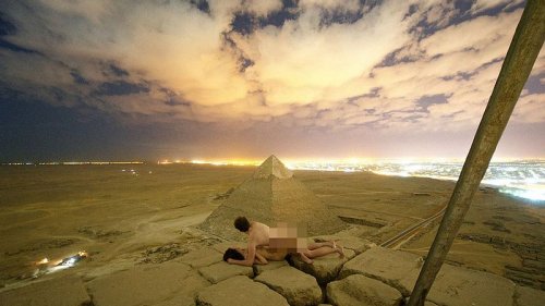 Pärchen hat Sex auf der Pyramide von Gizeh - Ägypten in Aufruhr