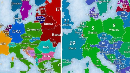 8 Karten, die dich Europa in einem ganz anderen Licht sehen lassen