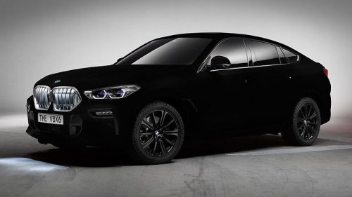 BMW zeigt X6 in "schwärzestem Schwarz der Welt"!