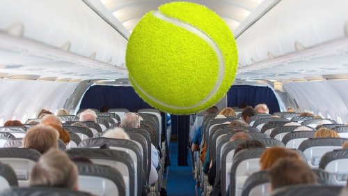 Warum du immer einen Tennisball mit ins Flugzeug nehmen solltest
