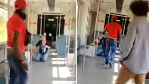 Unfassbar: Mann verprügelt hilflose Frau in S-Bahn - Zeugen greifen nicht ein!
