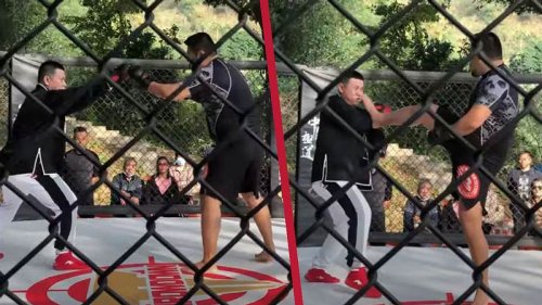 VIDEO: Tai-Chi-Meister tritt gegen MMA-Fighter an: Kampf dauert nur Sekunden