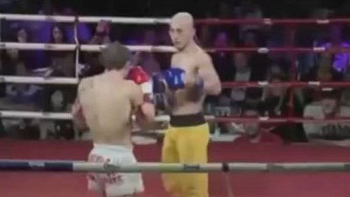 "Zement"-Stil: Shaolin-Mönch zerstört Kickboxer im Ring