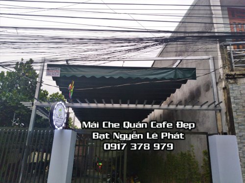 Báo Giá Thi Công Lắp Bạt Kéo Quán Cafe Sân Vườn, Mái Che Quán Cà Phê Đẹp - Mái Hiên Nguyễn Lê Phát