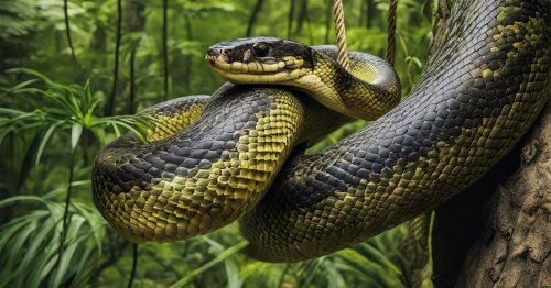 Avalé par un serpent géant en direct, l’écologiste supplie les secours : « Mon visage, j’ai besoin d’aide »