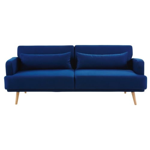 4-Sitzer-Sofa Clic-Clac in Royalblau | Maisons du Monde