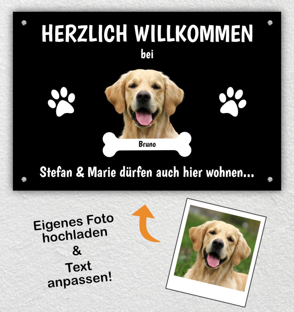 Personalisierte Hundeschilder - cover