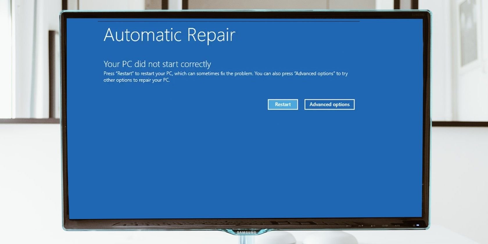 7 Ways to Fix the “Your PC Did Not Start Correctly” Error