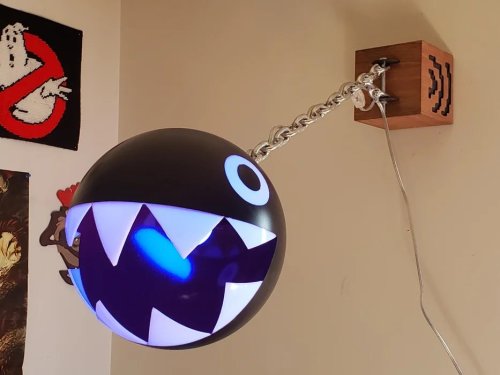This Gravity Defying "Chomp" Lamp Harkens Back To The Old Days Of Nintendo