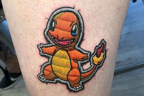 25 Patch Tattoo Ideas That Highlight The Embroidery Tattoo Trend