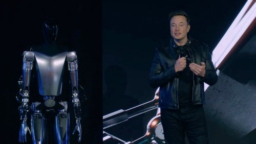 Elon Musk präsentiert Roboter-Prototypen: Er winkt und wackelt