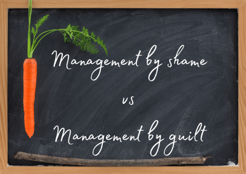 When Stuff Gets Tough: Management by Shame vs Management By Guilt