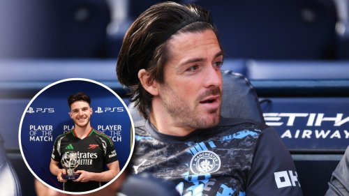 Jack Grealish sends four-word message to Declan Rice after masterclass in Real Madrid 1-2 Arsenal