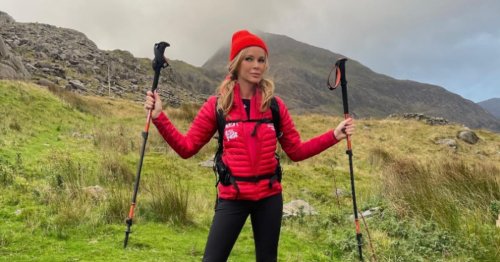 Davina McCall implores Amanda Holden to 'be careful' as she tackles elements in incredible challenge