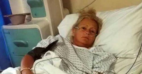 Mum rushed to hospital after dog pooed in face while she slept