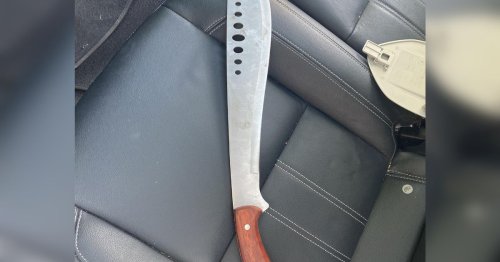 Police Recover Huge Machete From Back Of Stolen Vehicle In Leigh ...