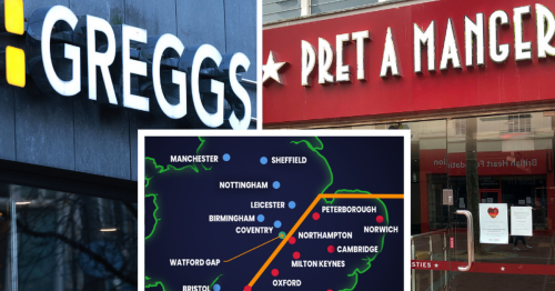 Greggs Vs Pret Map Reveals The Real North/South Divide | Flipboard