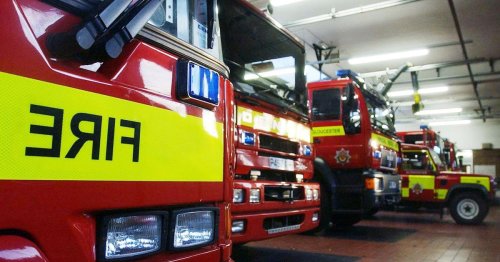 Four crews tackle M55 vehicle fire