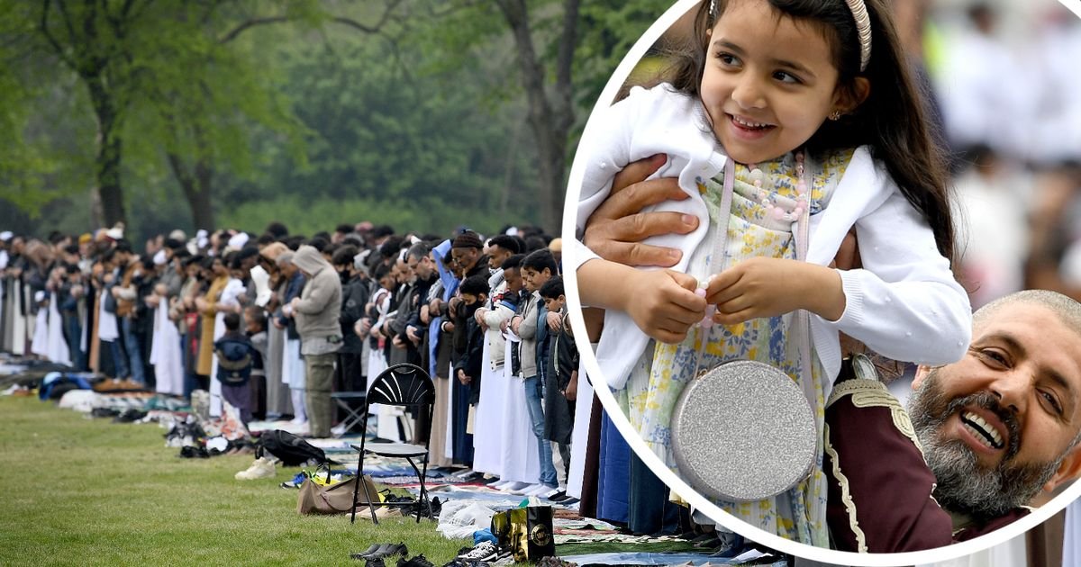 'I've never seen anything like this in my life': Joy as thousands turn out in Manchester for Eid celebrations