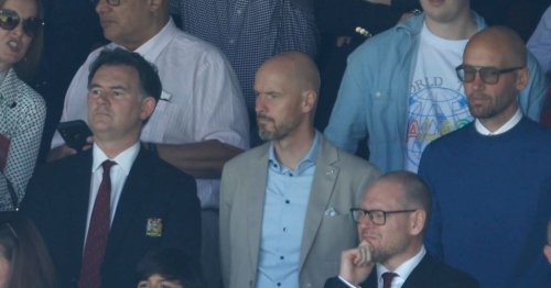 Erik ten Hag gives little away watching Manchester United lose