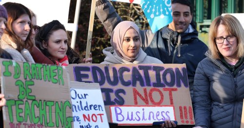 School closed to almost every pupil as teachers strike over pay and 'poor management'