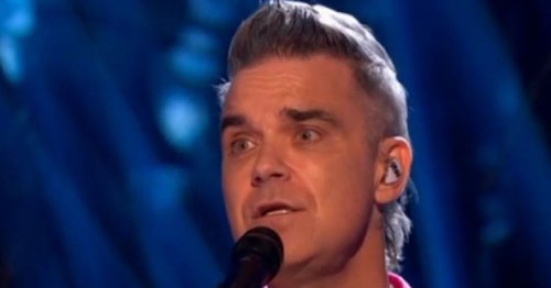 BBC Strictly fans spot same thing about Robbie Williams' bold pink suit as they ask questions about new mullet hair