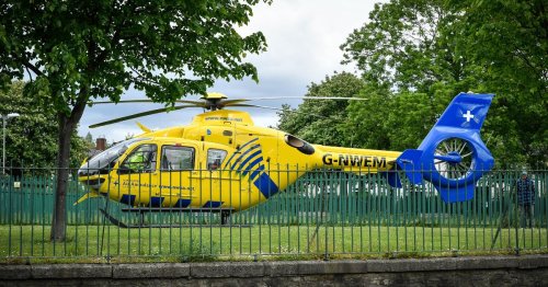 Air ambulance lands as emergency services called to Greater Manchester estate