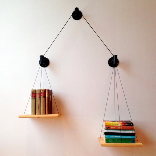 DIY Idea: Make a Balanced Bookshelf