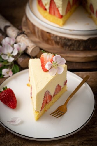 Erdbeer Vanillecreme Torte – Muttertagstorte