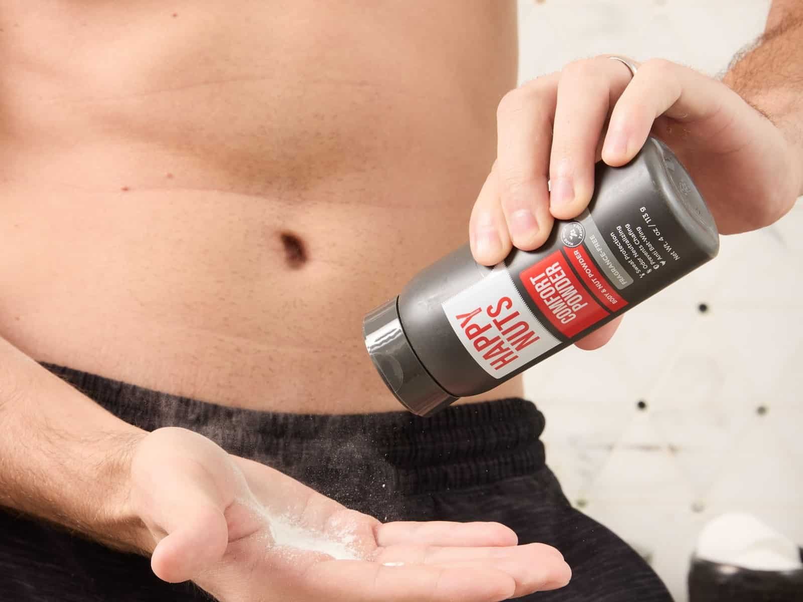 The Happy Nuts Comfort Range: 4 Products for Sweat, Chafe and Odour