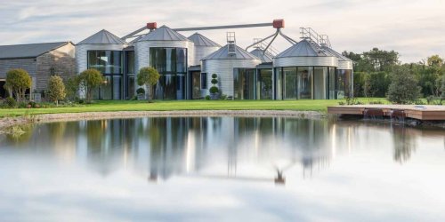 Industrial Home Built From Grain Silo Towers in England’s Countryside Lists for £4.25 Million