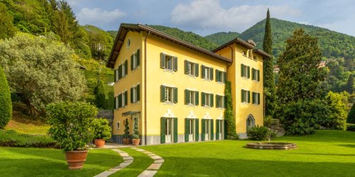 A Buttercup Yellow Villa From the 1700s Sits Directly on Lake Como