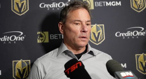 Bruce Cassidy on the Leafs spreading out their top talent onto three lines: “I think it’s going to help Toronto… Maybe the individual numbers aren’t as good, but there is a better balance”