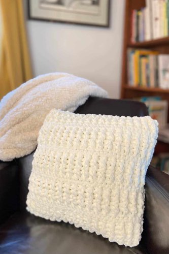 Crochet Pillow - Maplewood Road