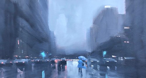 Mike Barr... Lluvia y Sensaciones acrílicas