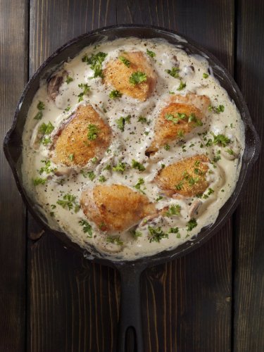 Le poulet à la cancoillotte de Laurent Mariotte