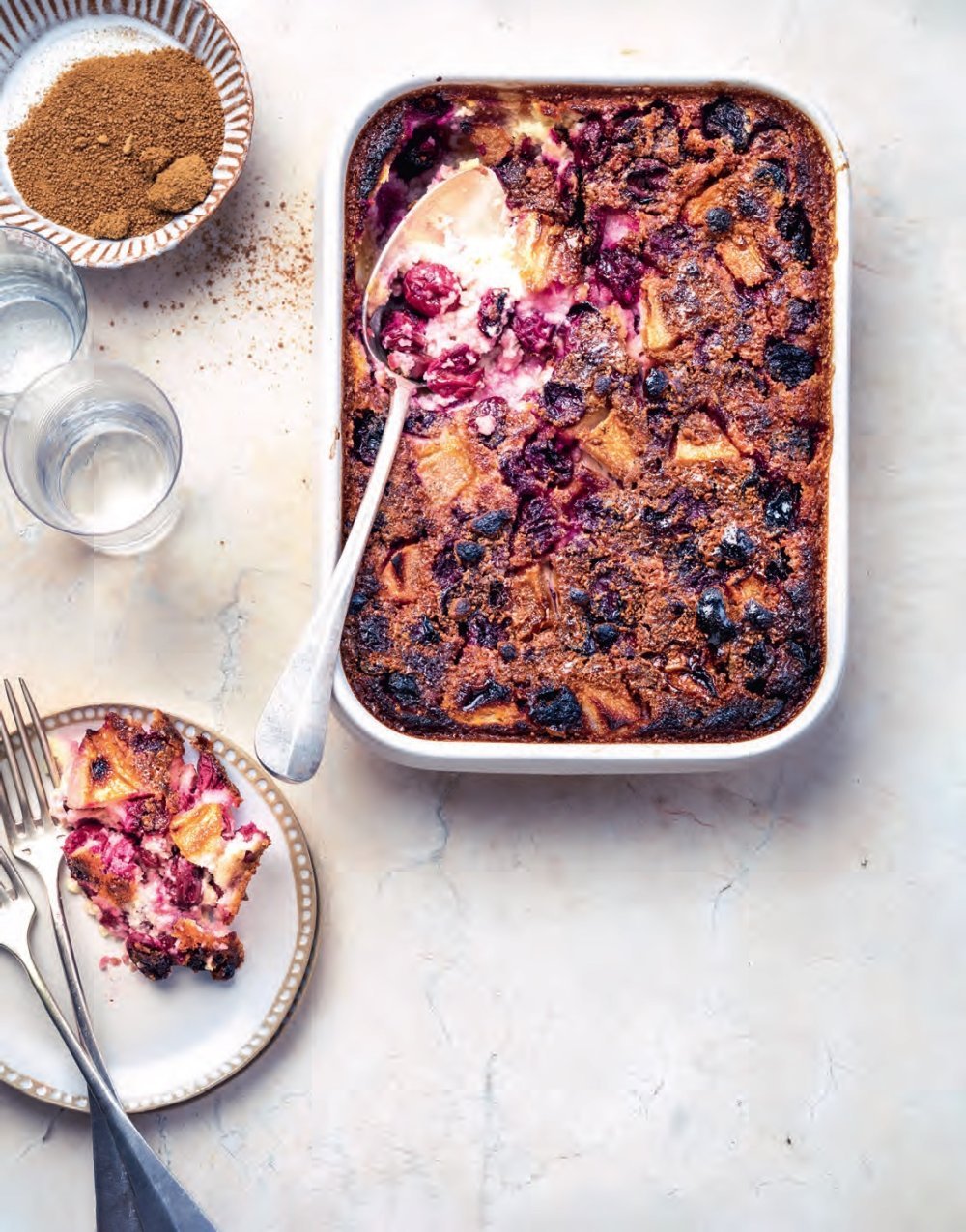 Clafoutis aux cerises et aux poires