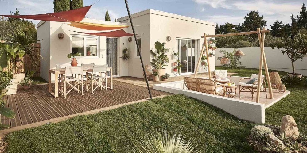 Comment créer deux espaces sur une terrasse ?