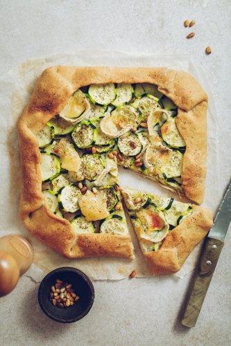 Tarte rustique courgette et chèvre
