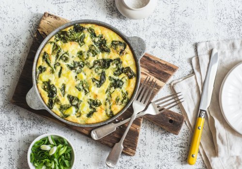 Quiche sans pâte au thon et épinards