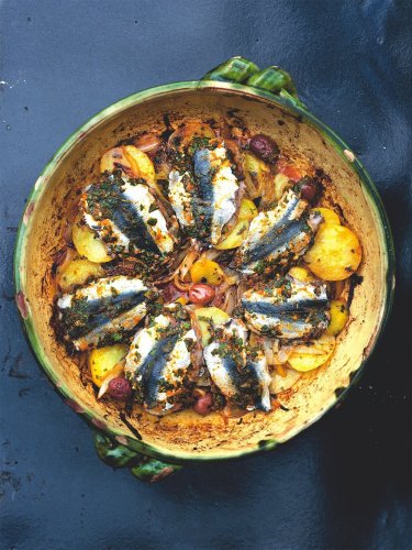 Tajine de sardines et pommes de terre