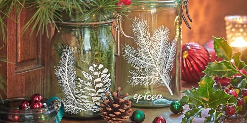 Déco de Noël : tutoriel pour customiser des bocaux en verre