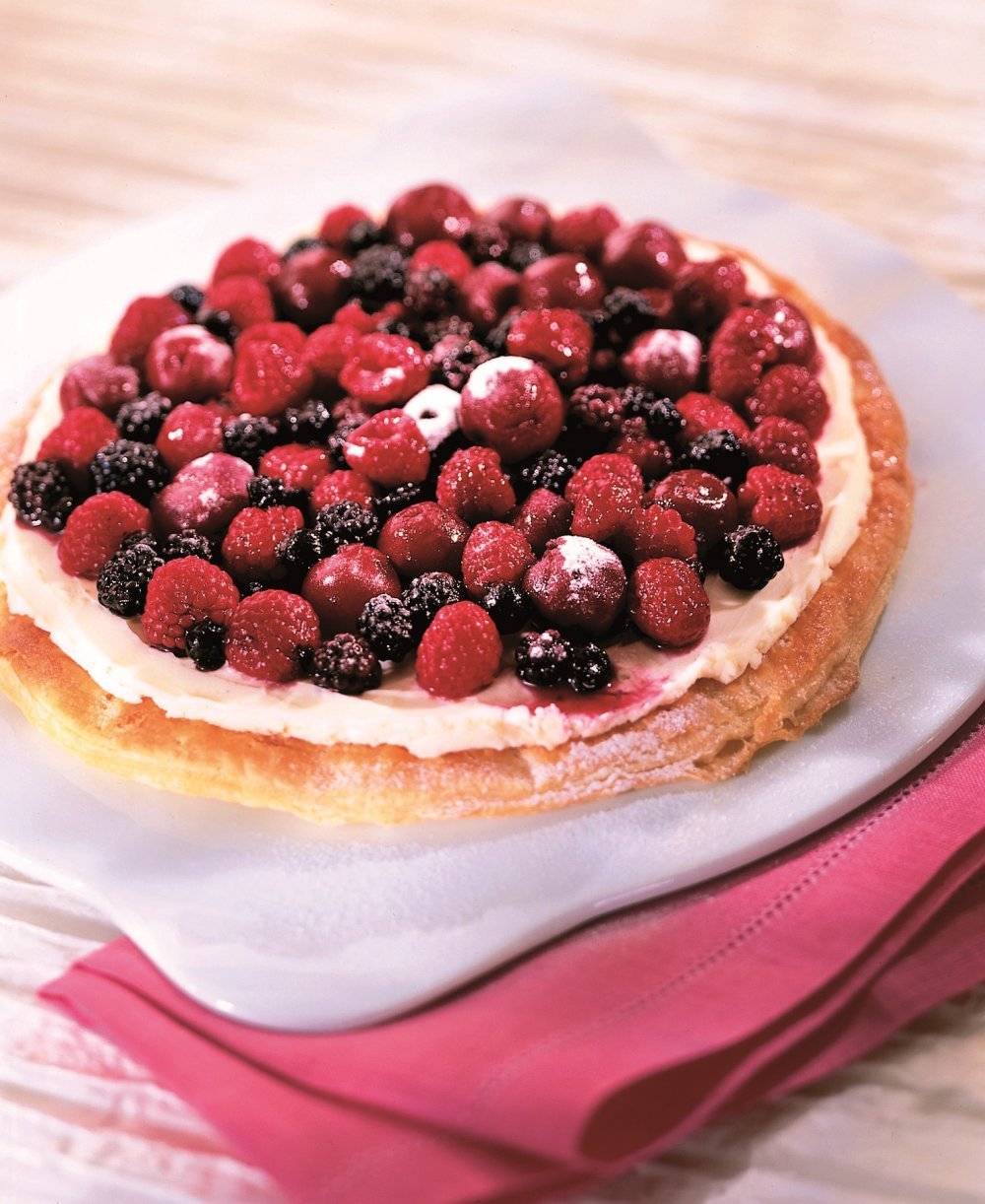Tarte fine aux fruits rouges