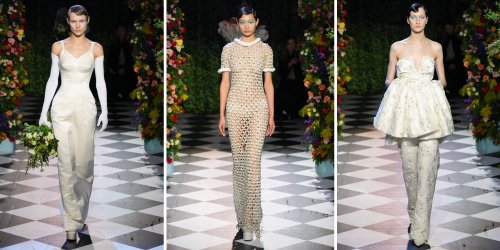 4 tendances de mode nuptiale repérées au défilé Richard Quinn automne-hiver 2023-2024